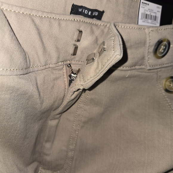 Simply Vera Vera Wang Sailor-Style Stretch Denim Wide Leg Crop Pants - Size 8 - Picture 9 of 9